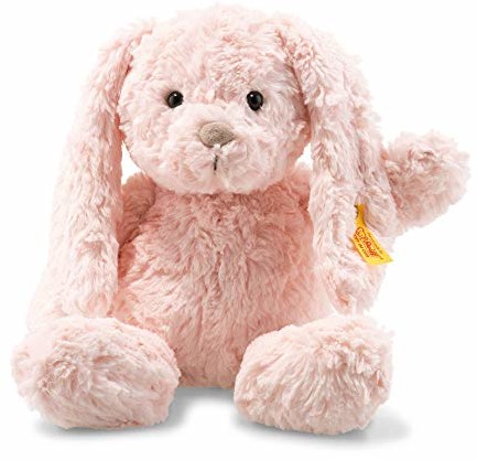 Steiff Tilda zając 30 cm pluszowy zając z uszami przytulanka dla dzieci Soft Cuddly Friends ruchomy i nadający się do prania różowy (080623) 80623