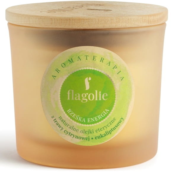 Flagolie Świeca Sojowa do Aromaterapii - Rześka Energia - 170g 777