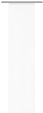 Home Fashion Home fashion Rom 87141-810 zasłona przesuwna, jednokolorowy woal, boki cięte laserowo, wymiary 245 x 60 cm, kolor biały 87141-810