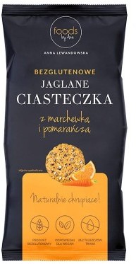 Foods by Ann Ciasteczka jaglane z marchewką i pomarańczą 100 g