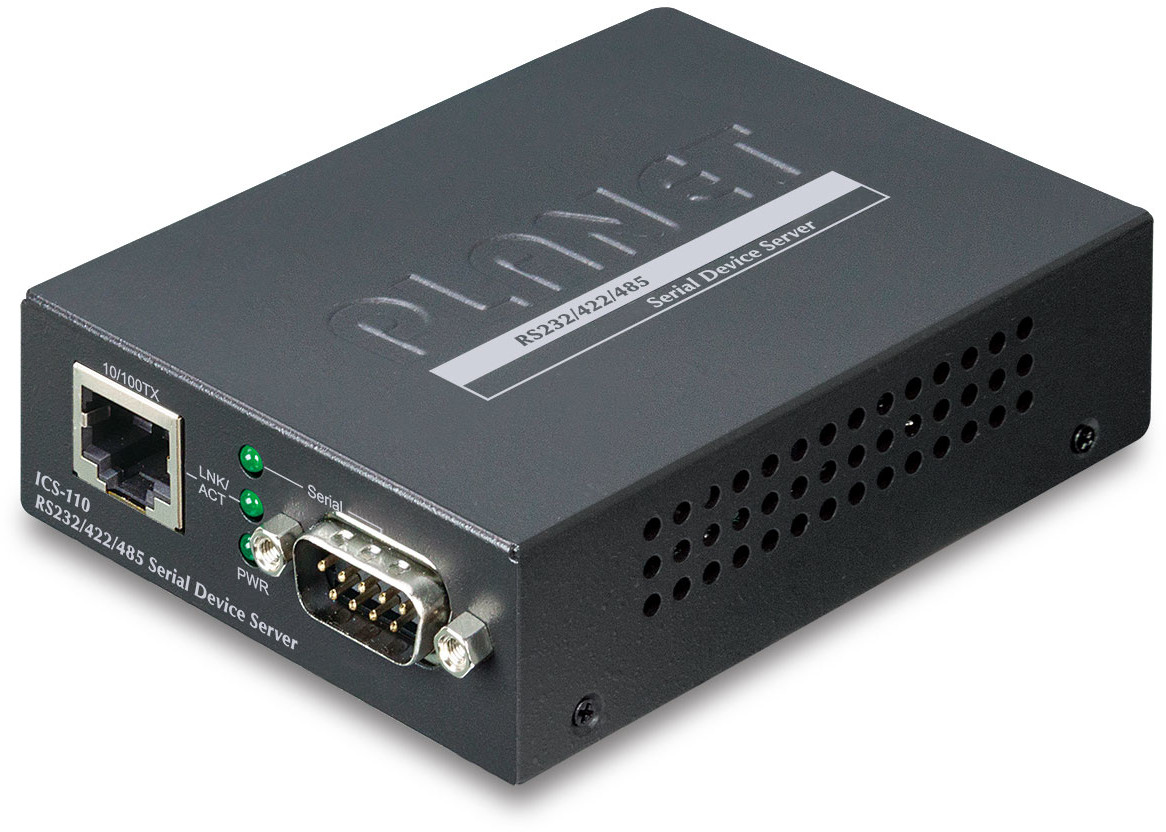 Planet RS232/RS-422/RS485 to Ethernet serwer portów szeregowych ICS-110