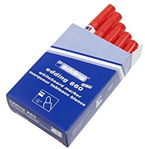 Edding 660 marker do Whiteboard, czerwony 660-002