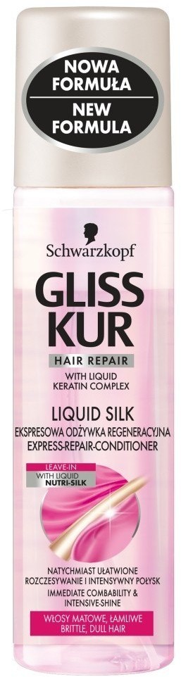 Schwarzkopf Gliss Kur Liquid Silk Odżywka-spray do włosów matowych 200ml 20739