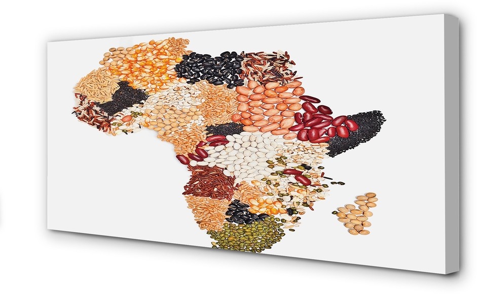 PL Tulup Obrazy na płótnie Przyprawy mapa 100x50cm