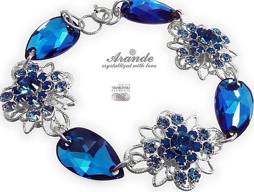 Swarovski Arande Unikat Bransoletka Blue Venue Srebro 3197820871