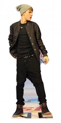 Unbekannt Justin Bieber (on Stage) stojak tekturowy stojak standup Cardboard Cutout (95 cm) CS385-StarCut-PREO