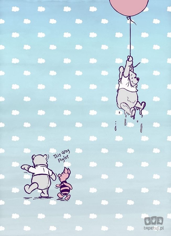 Komar Fototapeta Winnie Pooh Piglet 4-4025 4-4025