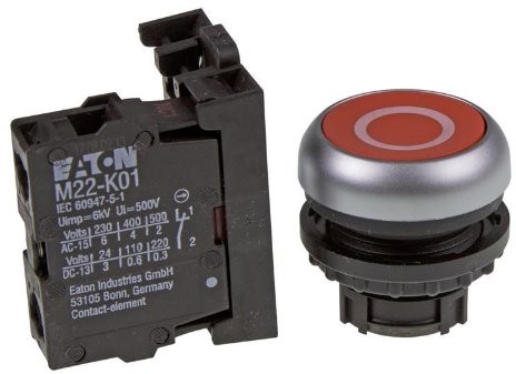 Eaton (Moeller) Drucktaster M22-D-R-X0/K01 216510