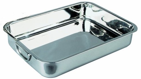 Ibili 651430  Inox klasyczne patelnia do smażenia z składane uchwyty metalowe 32 x 24,5 x 5,5 cm 651430