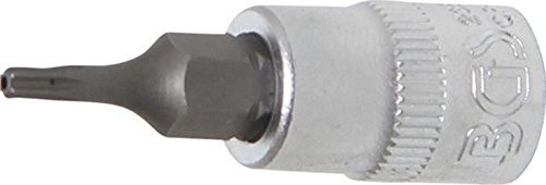 BGS wkładka bit 6,3 MM, 1/4 cala trzpieniowe T z otworem, T8, 2356