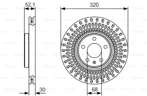 BOSCH Tarcza hamulcowa 0 986 479 C49