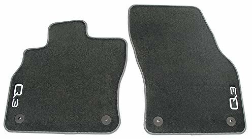 Audi 83B061275MNO Premium dywaniki tekstylne przód welur dywaniki materiałowe, czarne
