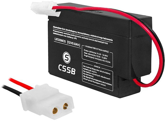 Akumulator żelowy 12V 0,8Ah Cssb