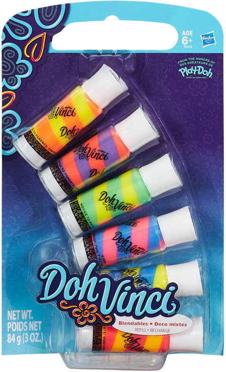 Hasbro DohVinci 6-PAK TĘCZOWYCH TUB B
