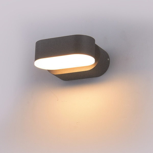V-tac kinkiet zewnętrzny VT-816 6W 4000K 660lm szary IP65 SKU 8291