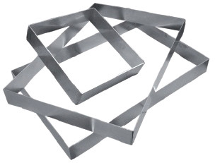 DE BUYER Rant prostokątny 59x39 cm stal nierdzewna D-5939