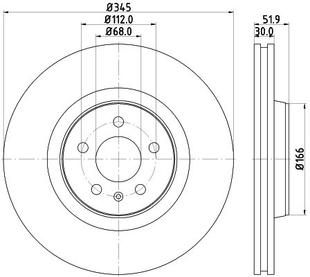 HELLA PAGID Tarcza hamulcowa PAGID 8DD355117-181
