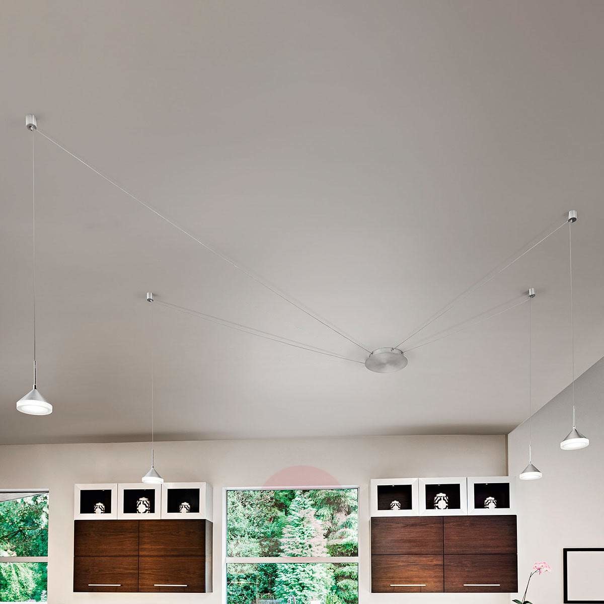 Fabas Luce 8 gniazdek lampa wisząca LED Isabella