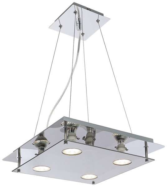 Rabalux LAMPA wisząca NAOMI 2648 kwadratowa OPRAWA zwis przydymiony chrom 2648
