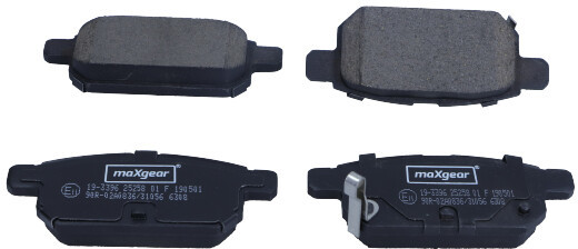 MaxGear Zestaw klocków hamulcowych, hamulce tarczowe 19-3396 19-3396