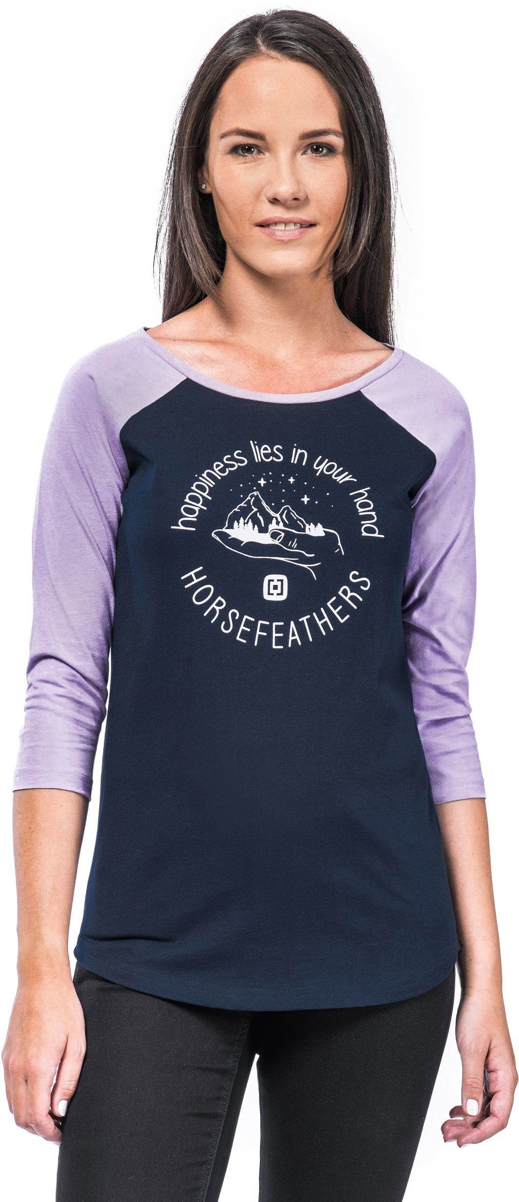 Horsefeathers t-shirt damski HAPPINESS TOP eclipse)