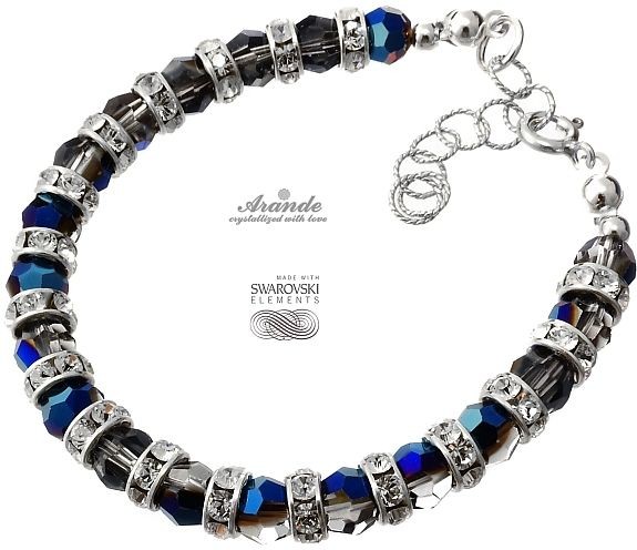 Swarovski Arande Elegancka Bransoletka BLUE NIGHT 4198394795