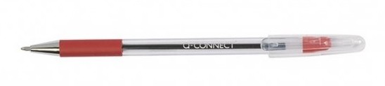 Q-CONNECT Długopis z gripem 1,0 mm czerwony DL.325.210/4
