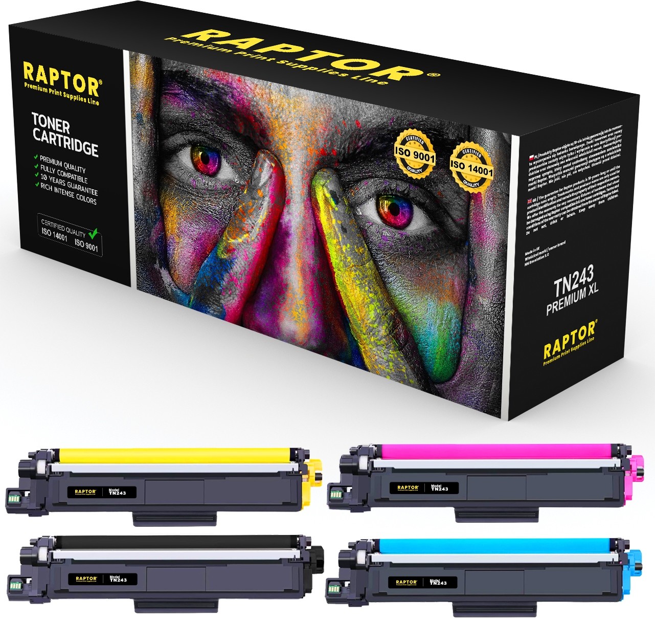 4x Toner Do Brother TN-243 MFC-L3770CDW DCP-L3510