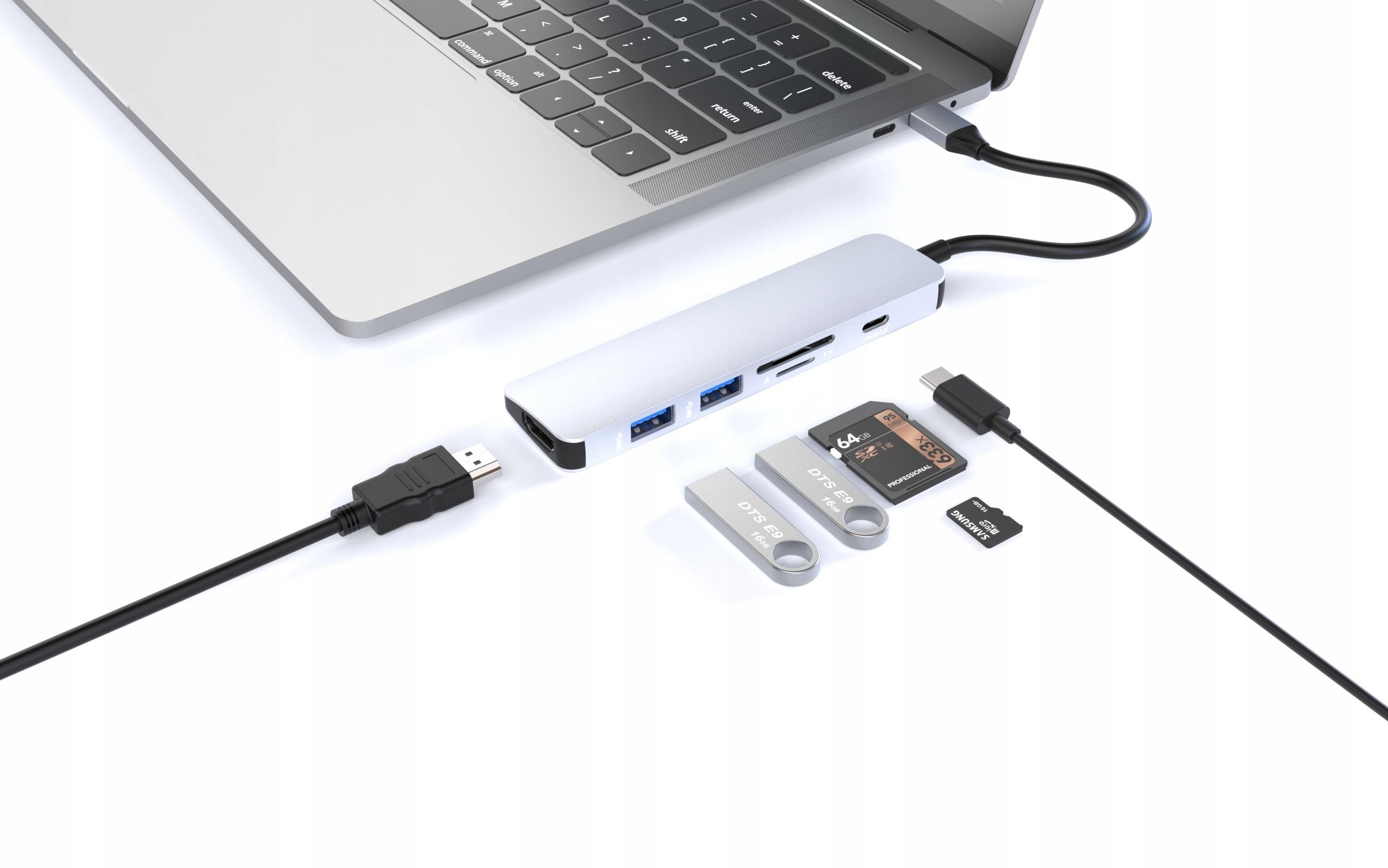 Samsung Hub Adapter Usb-c 6w1 Usb Hdmi 4K Sd Pd do