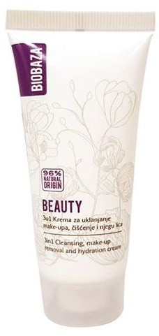 BIOBAZA BIOBAZA BEAUTY 3 in 1 - nawilżający krem do oczyszczania i usuwania makijażu - 30ml