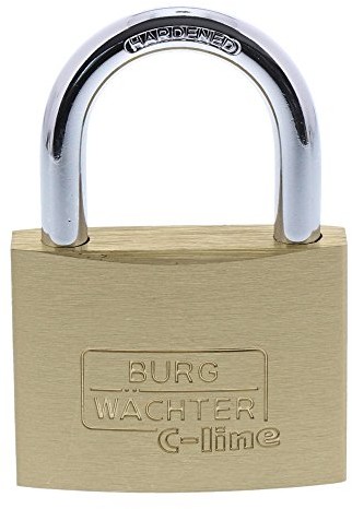 Burg Wächter Burg-Wächter kłódka, grubość 3 MM do prasowania, 2 klucze, C-Line 222 15 SB
