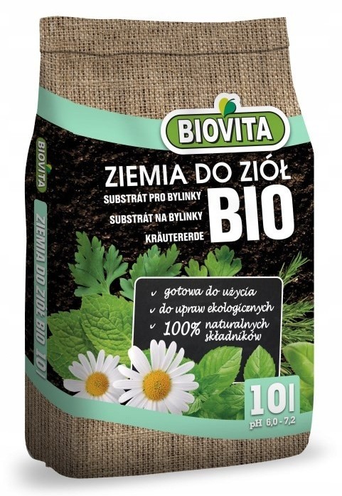 Gotowe podłoże Bio Ziemia do ziół Biovita 10L