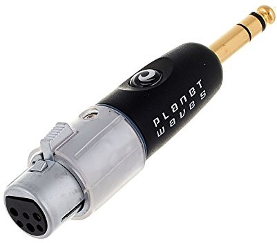 Planet Waves PW-p047aa Single Adapter XLR Female  Male JACK, Stereo Czarny PW-P047AA