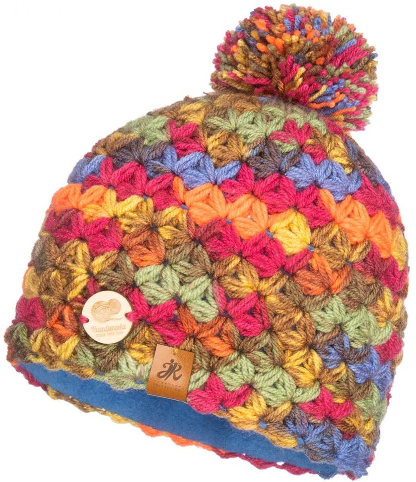 Ciepła czapka zimowa z pomponem Handmade
