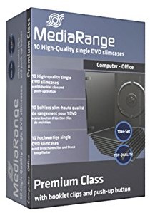 MediaRange DVD Leerbox 10pcs Single Slim schwarz retail - BOX33