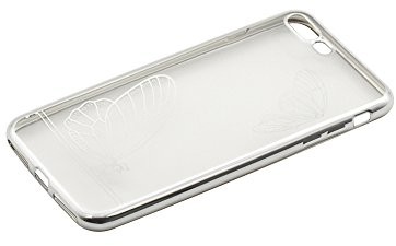 Tellur Silikonowa osłona motyl do iPhone'a 7 Plus, srebrna TLL121151