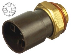DELPHI Przełącznik termiczny, wentylator chłodnicy TS10341