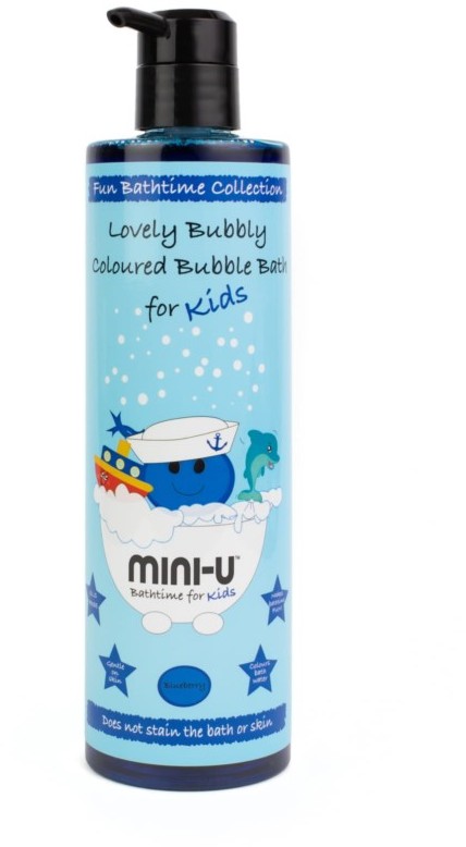 MINI-U Niebieski - Płyn Do Kąpieli Z Bąbelkami - 500 ml - Borówkowy - MINI-U PŁYN DO KĄPIELI NIEBIESKI