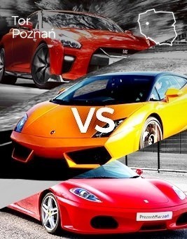 Jazda Lamborghini vs Ferrari vs Nissan  Tor Poznań P0001207