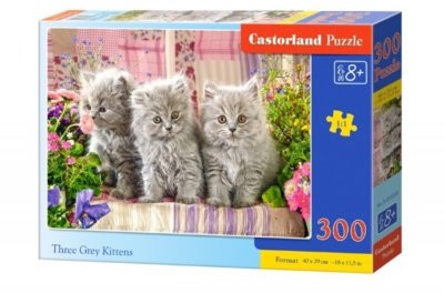 Castorland Puzzle Three Grey Kittens 300