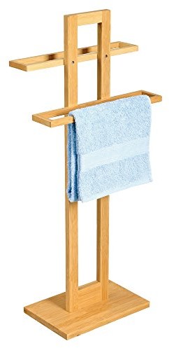 MSV Wieszak na ręcznik z bambusa/Bamboo 37 x 25 x 85 cm 140619