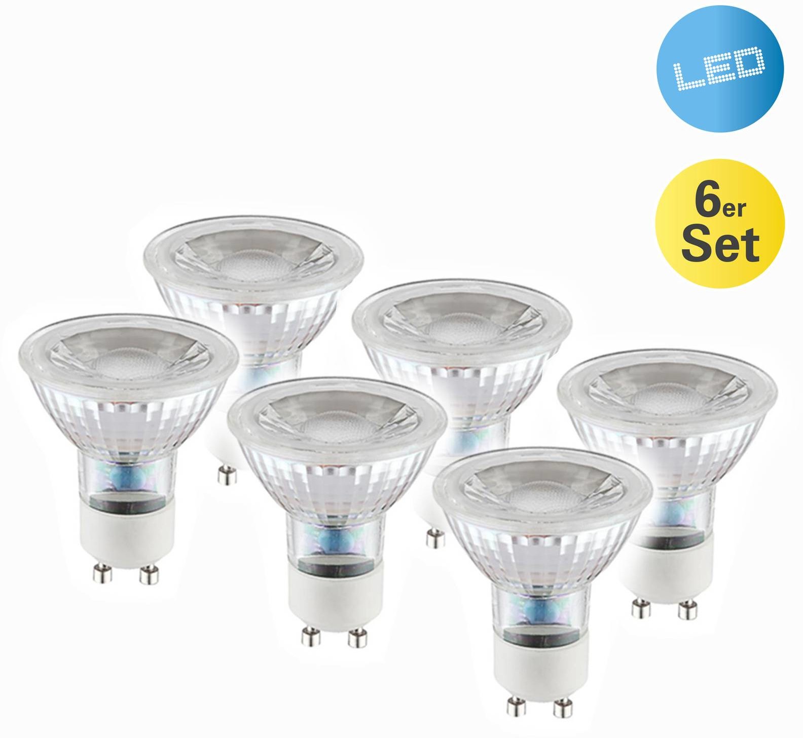 Näve Reflektor LED GU10 4,6W 450lm ciepła biel 6 szt.