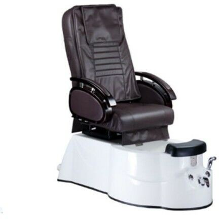 Bs fotel do pedicure z masażem br-3820d brązowy