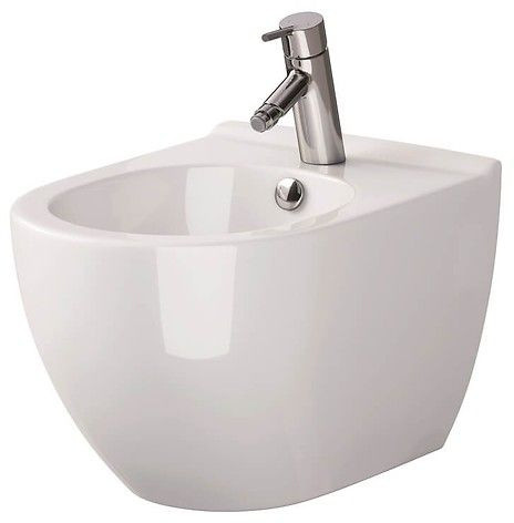 Cersanit Zen Bidet podwieszany 50x35,5 cm z otworem na baterię biały K117-001