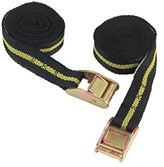 Kerbl 37109 zaciskowa zamek pasek Dopuszczalna siła ciągnąca przy, 2-częściowy zestaw, 25 MM X 2.5 m, 250 kg