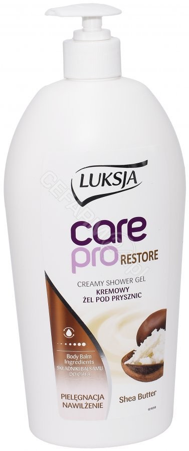 Cussons Kremowe mleczko pod prysznic ze składnikami balsamu do ciała Luksja Care Pro Restore 750 ml