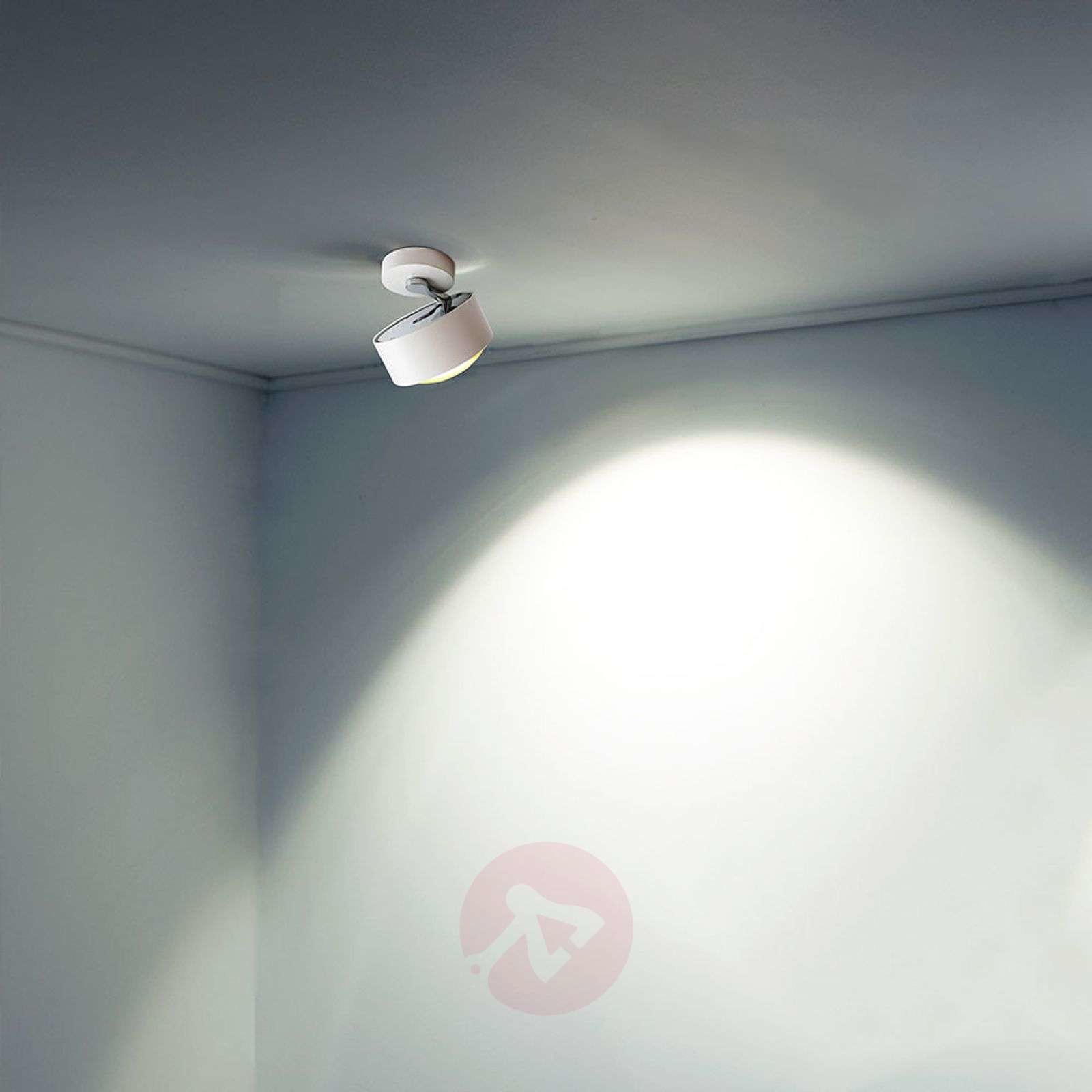 Top Light Lampa sufitowa LED Puk Maxx Move, biała chromowa