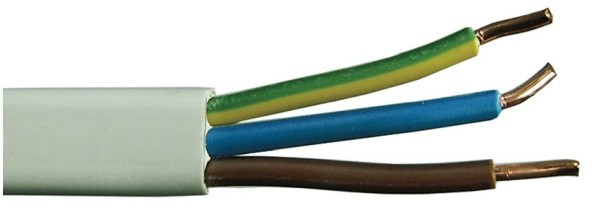 Conotech AKS Zielonka YDYp 3 x 2 5 mm2 4/7 biały 1 mb