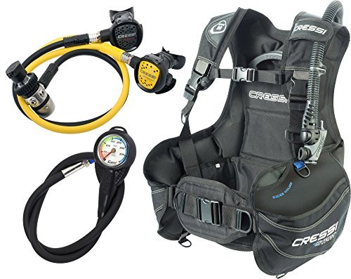 Cressi Start Scuba Diving zestaw zanurzeniowa: Italian Quality since 1946, czarny, M IY721712