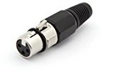 Audio Connectors 609246 złącze XLR, 3-biegunowe, czarne 609246